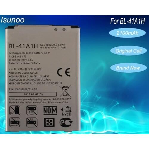 ISUNOO Replacement Battery For LG Optimus F60 MS395 D390N Tribute VS810PP Transpyre LS660 BL-41A1H battery