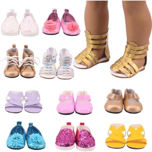 Fashion Cute Shoes Combination Fit 18 Inch American & 43 Cm Baby New Born Doll Accessories Generation Girls Toy