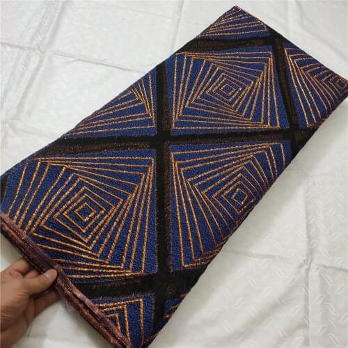 African Organza Lace Fabric Top Quality French Tulle Lace Fabric Material Embroidered Pattern Jacquard Brocade Fabric Design