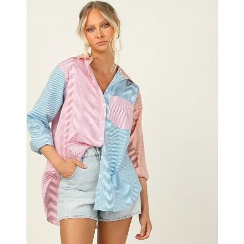 LITONGMAOYI Women's Striped Shirts