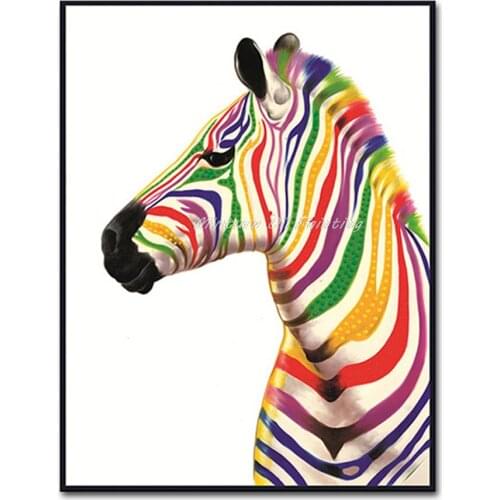 3 Piece Free Shipping Hot Sell Modern Oil Painting Zebra Animal Home Decorative High Quality Art Picture Painting Art Canvas