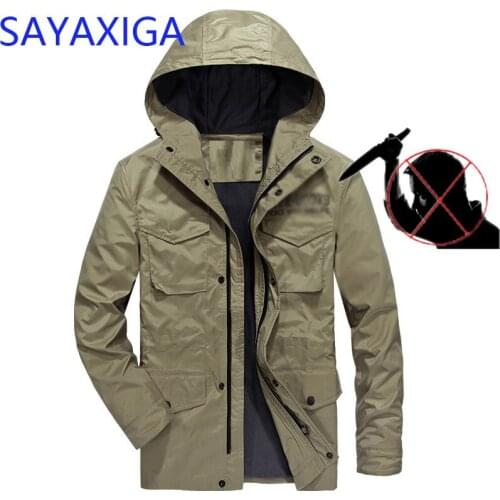 Self Defense Security Anti-cut Anti-Stab Men Jackets businessman Stealth Defense Outwear Police Personal Tactic Cut-proof outfit
