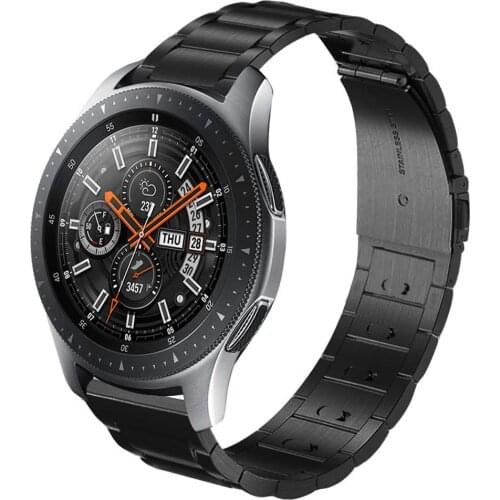 New 22mm Stainless Steel Metal Watchband for Samsung Galaxy Watch 46mm Gear S3 frontier Classic Amazfit Huawei GT band Strap