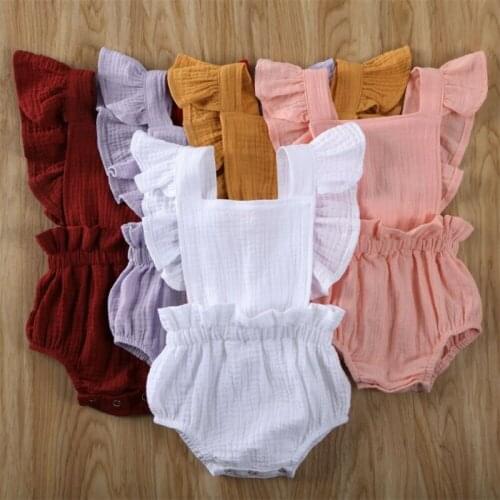 UK Stock Newborn Baby Boy Girl Romper Bodysuit Sunsuit Summer Outfit Set Clothes