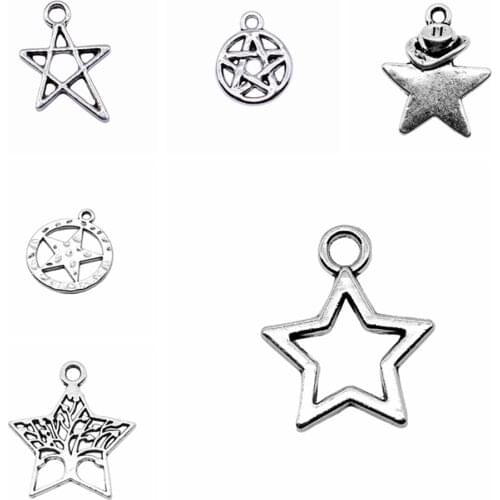 Wecharms bulk charms for jewelry making kit pendant diy jewelry accessories Star Charms