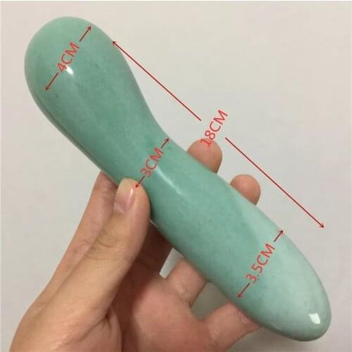 1pcs Natural dongling jade spiral crystal wand hand carved crystal gem yoni massage wand healing wand