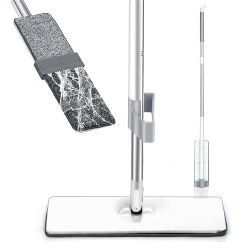 Microfiber Mop Floor Cleaning Hand Free Washing Mop Laminate Tile and Wood Floor Mop Professional Dry Wet Mop Cleaning Tools