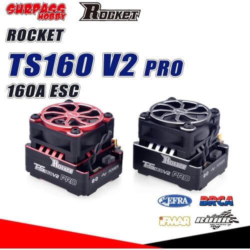 SURPASS HOBBY Rocket TS160V2 Pro 160A ESC Sensored Brushless Motor Speed Controller Programmer Card For 1/10 1/12 Rc Car V4S V5R