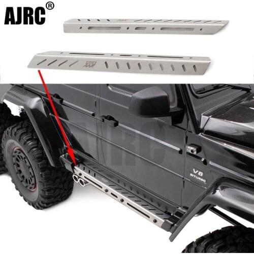 Traxxas TRX-6 6x6 G63 simulation climbing car stainless steel metal pedal decorative protection strip 1 pair