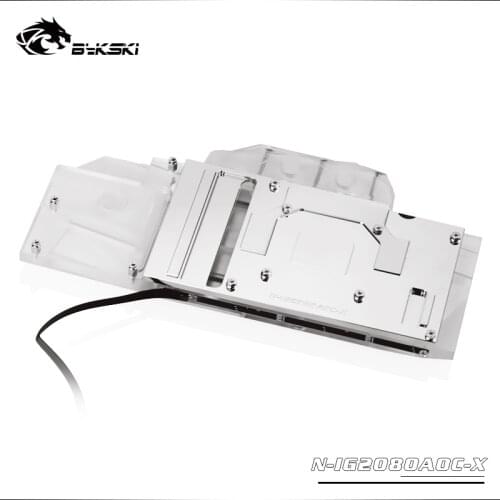 Bykski Water Block use for Colorful RTX 2080 Advanced OC V3/RTX2070 V2/2060 AD Full Cover Copper Radiator Block/A-RGB/RGB Light