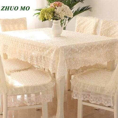 ZHUO MO Lace Tablecloths On The Table