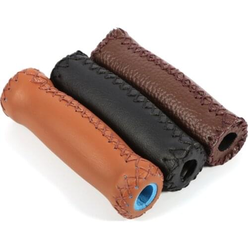 1Pair Anti-slip Cycling Grip for Mountain Bike Scooter Artificial Leather Bicycle Handlebar Girps Antiskid Handlebar Cover