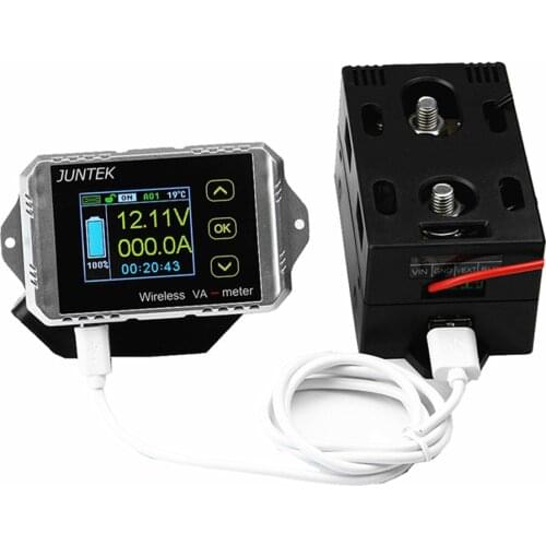 100V 100A Wireless Bi-directional Voltage Current LCD Display Measure Volt Current Voltage Meters Ammeter Power Meter VAT-1100