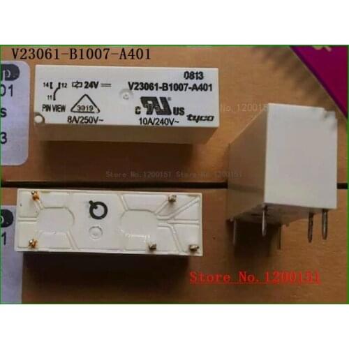 2pcs/lot V23061-B1007-A401 V23061-B1007-A401-24VDC V23061B1007A401 24VDC DC24V relay DIP-5
