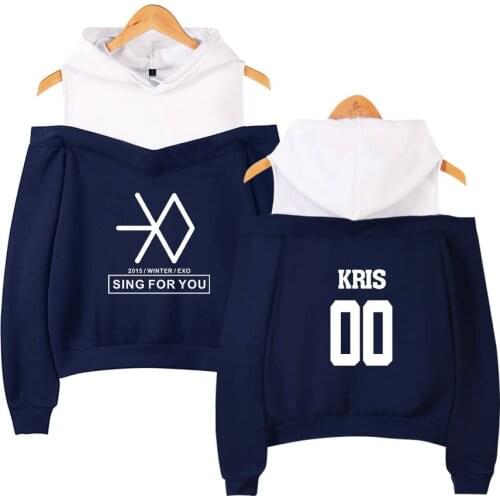 2018 new Kpop EXO LU HAN SE HUN KAI EXO OVERDOSE Hoodies women Harajuku Fashion Sweatshirts Casual Girl Sexy Pullovers Tops