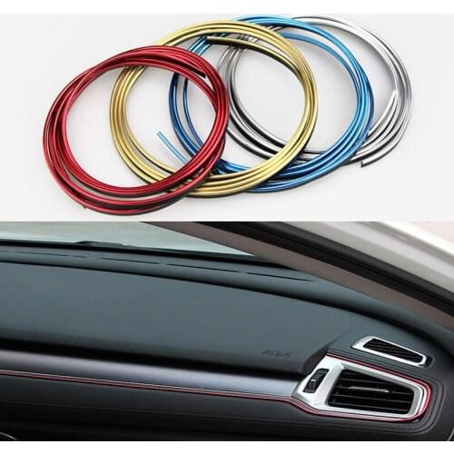 5M Car DIY Interior Decor Door Sticker Moulding Styling Strip Trim Decals Line