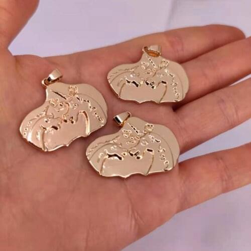 50 pcs love necklaces two unicorns in love pendant charm unicorn charms for women man Accessories