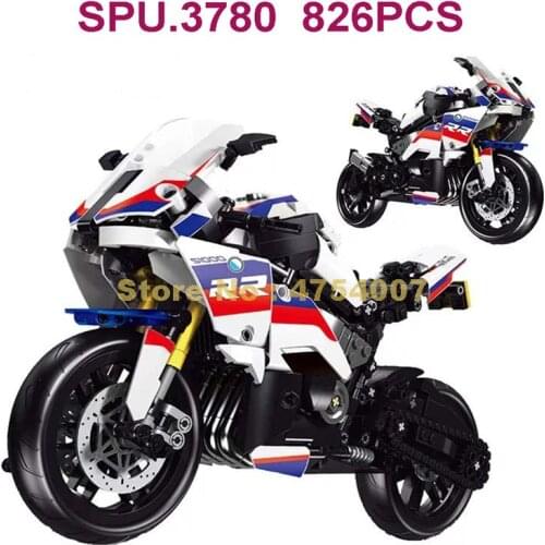 50040 826pcs Technology S1000rr Super Racing Motorcycle Building Blocks Toy