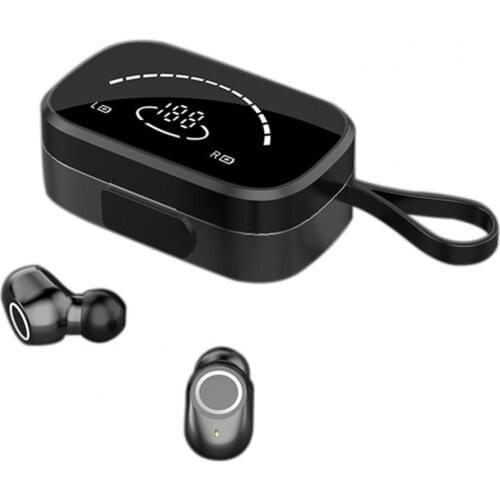 K2 TWS Earphones Lossless Noise Reduction Bluetooth 5.0 Sensitive Earbuds with Hanging Strap for Sports