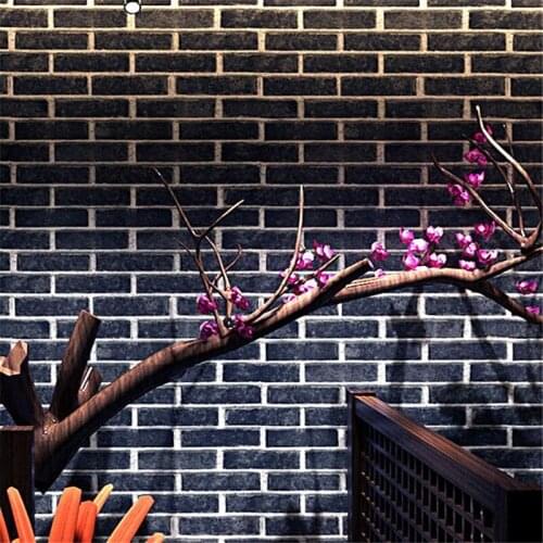 Wellyu Chinese retro brick pattern red brick blue brick antique brick wallpaper 3d brick culture stone background wall paper