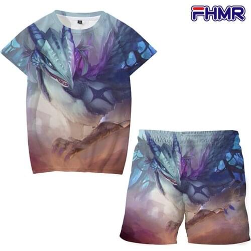 Children Clothing Sets Tops+Pants Sets anime T Shirt Girls Tshirts Kids Shorts Sport Suit Baby Boys T-shirt 4 5 6 7 8 9-14 Years