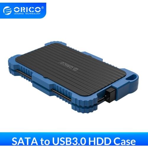 ORICO Encrypted Hard Drive Enclosure 2.5‘’ SATA to USB3.0 5Gpbs HDD Case Waterproof Shockproof Dustproof Encrypted HDD Box