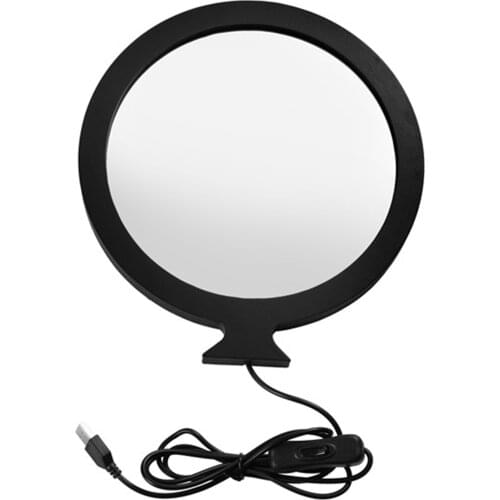 Creative Moon Sun Makeup Mirror Wall Mounted Bedroom Bathroom Mirror Night Light 2 In 1 Decorative Mirror masterly