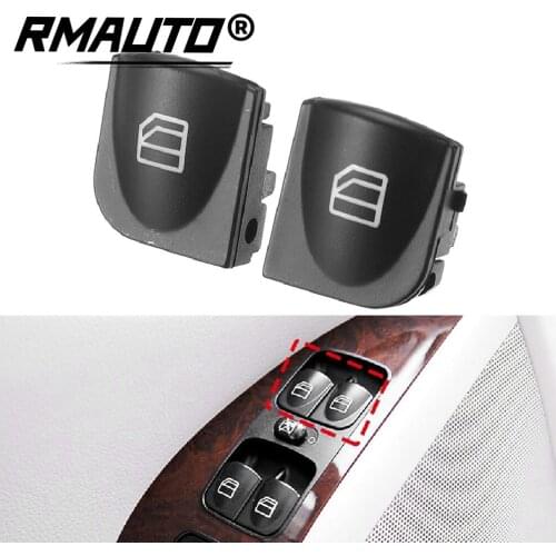 2Pcs Window Switch Cover For Mercedes Benz W203 C320 C230 C240 C280 Power Window Switch Console Caps A2038210679 Car Accessories