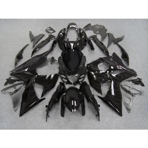Injection mold Fairing kit for GSXR1000 09 10 GSX-R GSXR 1000 K9 2009 2010 ABS flames black Fairings set +gifts SZ24