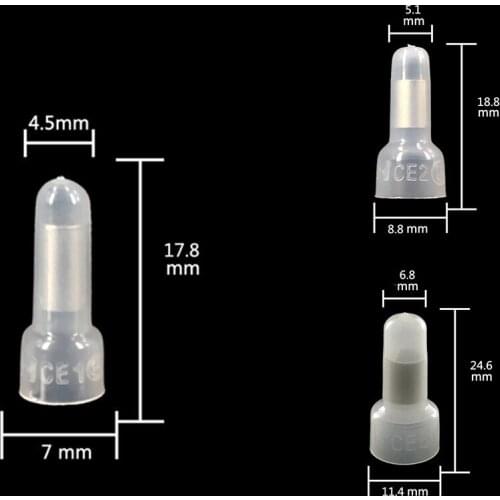 Fashion1000 Pieces Of Transparent Protective Closed End Wire Crimp Connector Cover