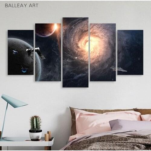 Modular Pictures Wall Art HD Prints 5 Pieces StarSpace Canvas Movie Painting Home Bedside Background Decor Modern Artwork Poster