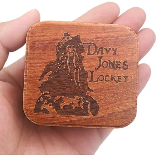 Sinzyo Davy Jones Rosewood Box Music Box Wood Carved Mechanism Musical Wind Up Gift for Christmas
