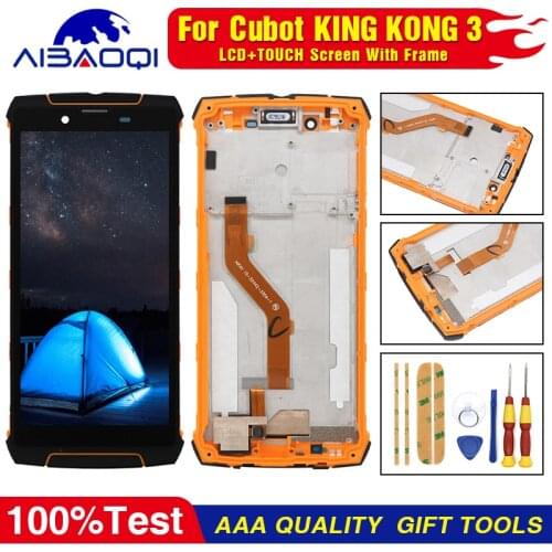 New Original Touch Screen LCD Display For Cubot King Kong 3 Kingkong 3 1440X720 5.5" With Frame Perfect Replacement Parts