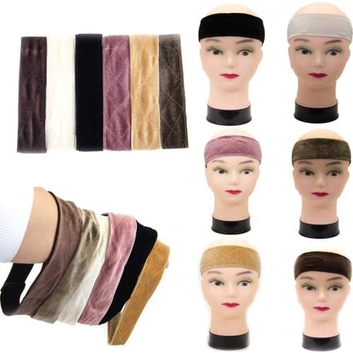 Wig Lace Girp Headband Hair Band Adjustable Velvet Sided Wig Elastic Band Durable Grips Big Girls Headbands Wiggery Accessery