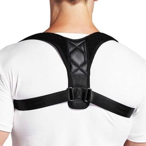 Adjustable Back Posture Corrector Black Belt Male Adult Teenager Care Straightener Brace Orthotics Belt body shapers women