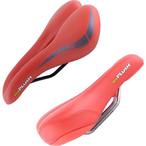 Genuine VELO Bicycle Saddle Seat Pro MTB Saddle Wide Comfort Soft Cushion Padded Saddle Bike Pu Leather Bicycle Saddle Parts