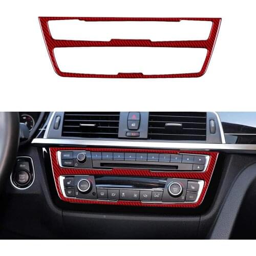 Compatible with Carbon Fiber Console CD Panel for BMW 3 4 Series GT F30 F32 F34 F36 2013 2014 2015 2016 2017 2018 2019