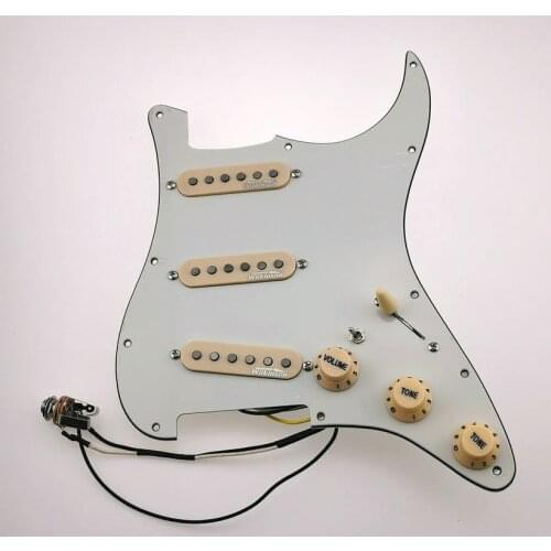 Stratocas Guitar Pickups 7-Way type fully loaded pickguard Wilkinson WVS 60s Alnico5 SSS Single Coil Pickups