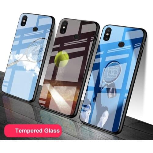 Tennis ball Tempered Glass Phone Case For Redmi Note 5 6 7 8 9 Pro Note8T Note9S Redmi8 9 Cover Shell