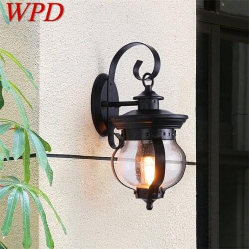 WPD Outdoor Retro Wall Light Classical Sconces Lamp Waterproof IP65 LED For Home Porch Villa