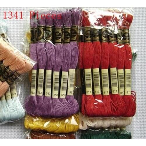 Worldfamous Cross Stitch Floss Skein Thread 1 Lot=1341 Skeins Similar DMC Thread Free Shipping