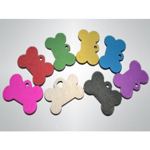 1000pcs/lot Fast Shipping Aluminum Alloy Bone Shape Pet ID Tag Dog Cat ID Tag Pet Accessories 4 size for choice