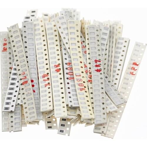 1280Pcs 64 Values 20 Each 1206 SMD Resistor Kit Assorted Kit 0 ohm-10M ohm 5% Sample Kit