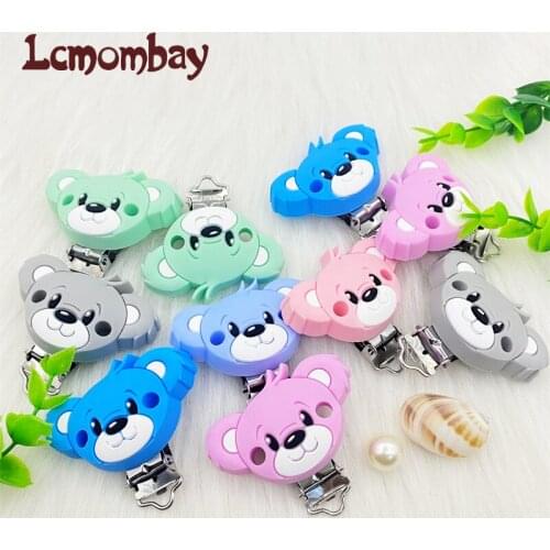 3Pcs silicone Pacifier Clip DIY Baby Teething Teether Necklace Beads Tool Nurs Gift Accessories