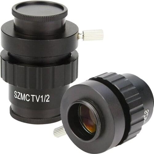 0.3X 0.5X Zoom Stereo Microscope C Mount Adapter Reduce Lens CTV CCD USB Industrial Camera Connector, Microscope Auxiliary Lens