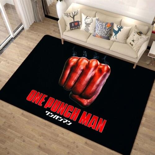 Anime One Pouch Man Floor Rug Carpet Bedroom Doormat Non-slip Mat Cartoon Gift