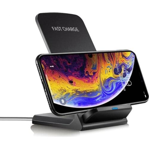 10W Qi Wireless Fast Charger Mobile Phone Fast Charging Stand Pad Dock for Samsung iPhone Android LG Chargers Dock Station