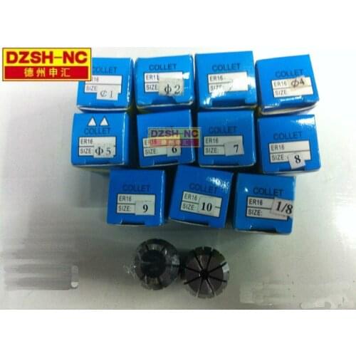 Economy ER16 chuck 1-10mm 1/4 1/8 3.175 6.35MM CNC machine tool chuck Er series milling machine spindle fixture