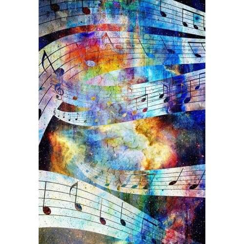 Gradient Background For Photography Starry Sky With Sequin Tabs With Notes Backdrop For Children And Adult Art Photo Props