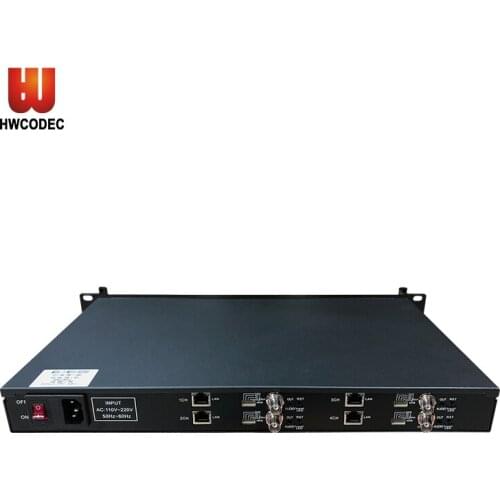 HWCODEC DR104S 1080P H.264 H.265 Video Decoder 4 Channel SDI RS485 Audio and Video Decoder Support P2P SRT RTSP RTMP HTTP RTMPS